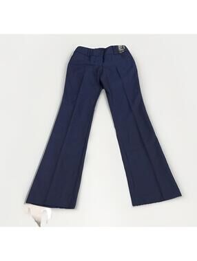NWT Womens New York & Company Design Studio Navy Blue Straight Leg Pants Size 4